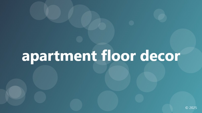 apartment floor decor