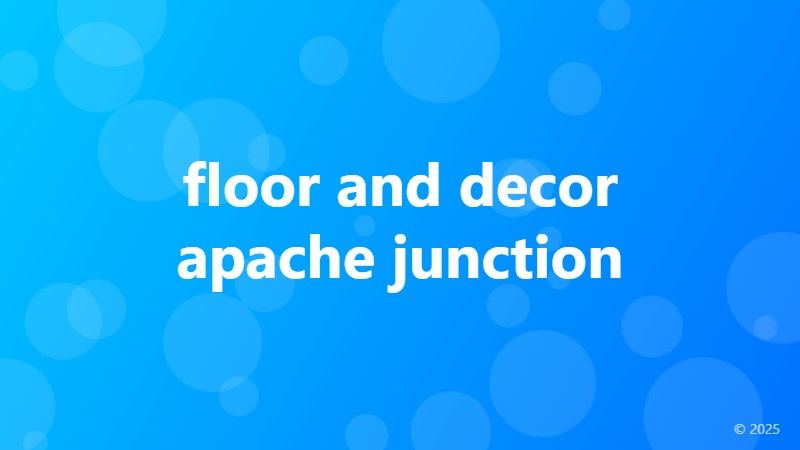 floor and decor apache junction