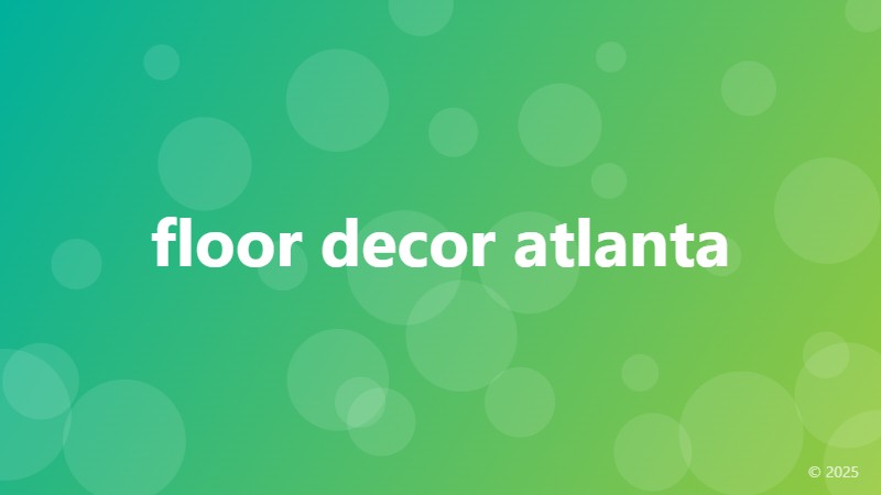 floor decor atlanta
