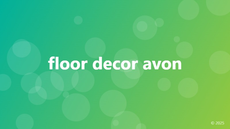 floor decor avon