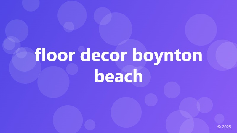 floor decor boynton beach