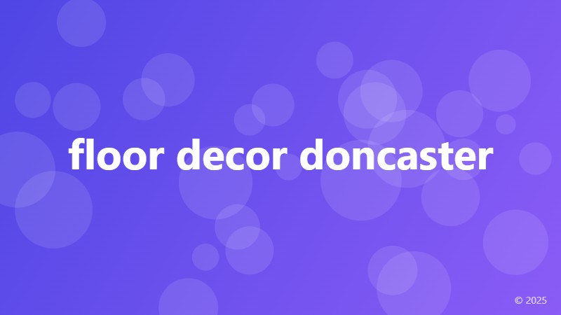 floor decor doncaster