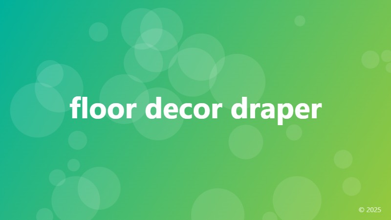 floor decor draper