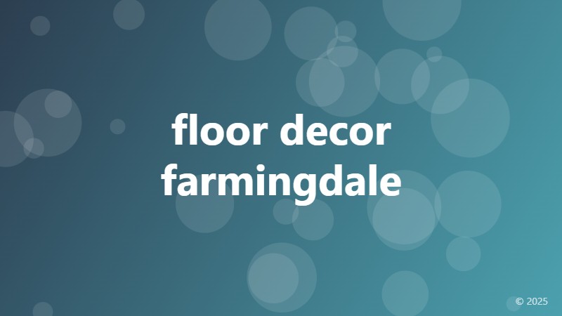 floor decor farmingdale