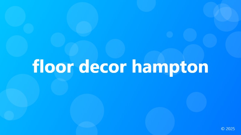 floor decor hampton
