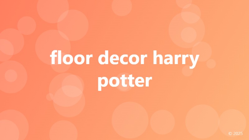floor decor harry potter