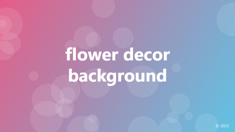 flower decor background