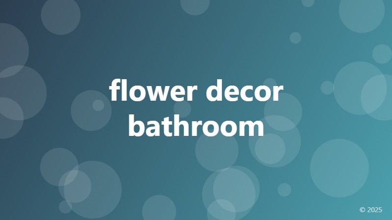 flower decor bathroom