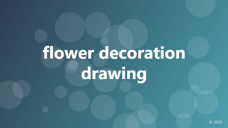flower decoration drawing