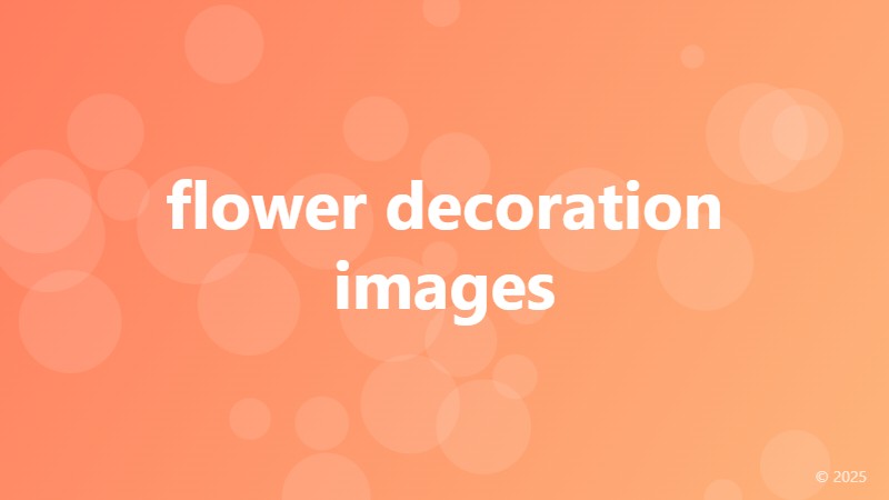 flower decoration images