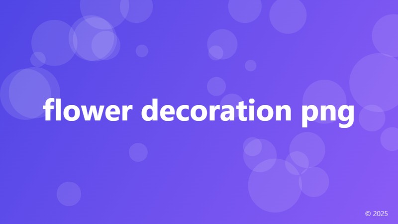 flower decoration png