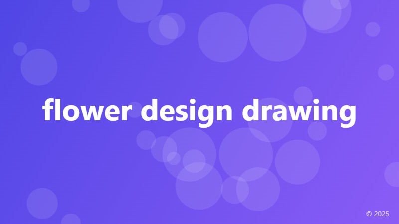 flower design drawing