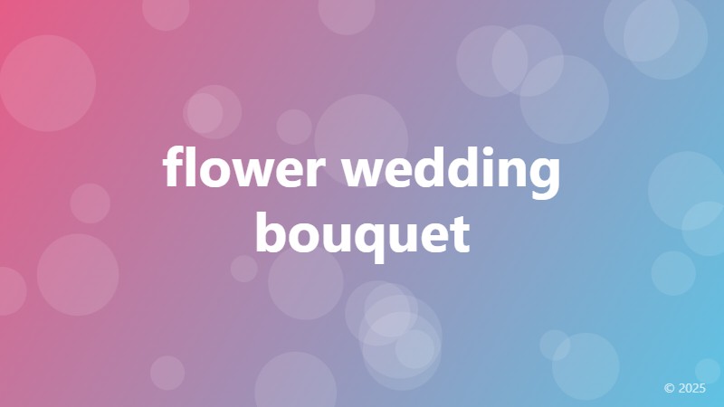 flower wedding bouquet