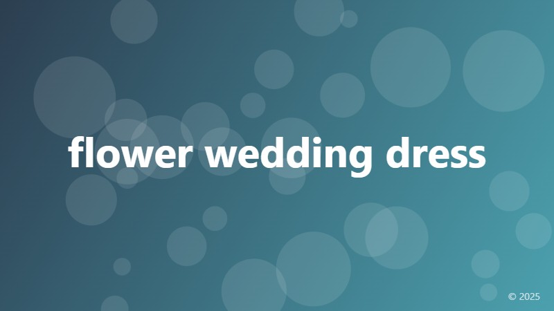 flower wedding dress