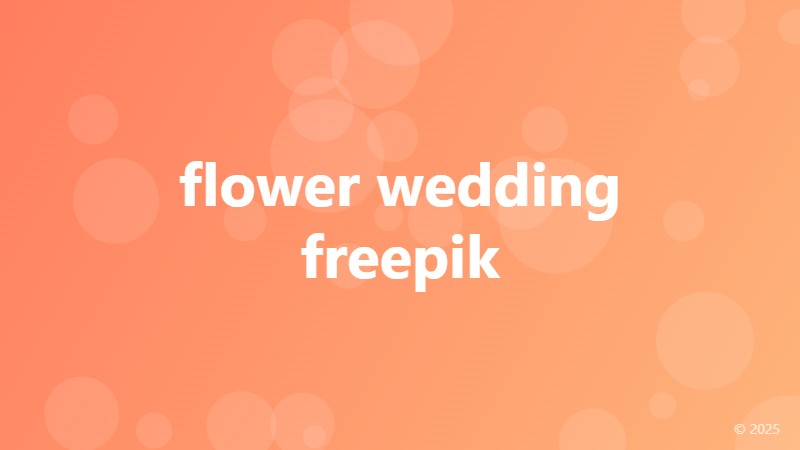 flower wedding freepik