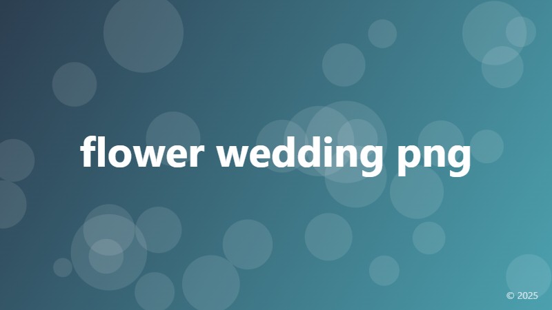 flower wedding png